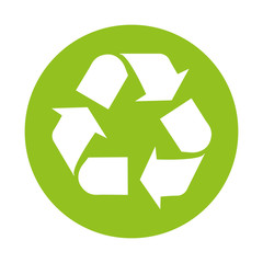 recycle arrows reuse symbol vector illustration design