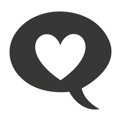 heart love silhouette isolated icon vector illustration design