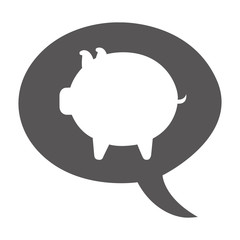 pig farm animal silhouette icon vector illustration design