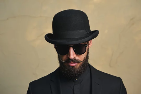 English modern Man with Bowler Hat Stock Photo Adobe Stock