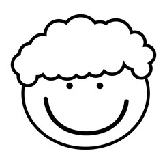 little boy cute character vector illustration design