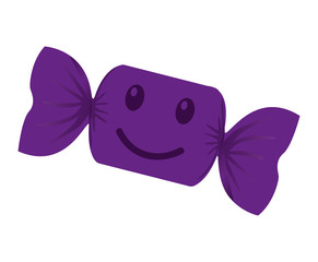 sweet candy character delicious isolated icon vector illustration design