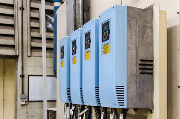 Industrial electricity inverters in a factory