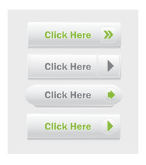 Click here. Set of vector web interface buttons. Shapes and styles variations.