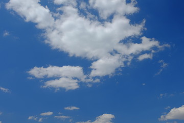 Naklejka na ściany i meble Blue sky and some clouds.