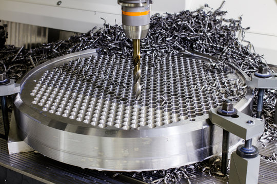 drilling machine in factory