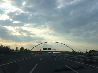 Autobahn in Italien