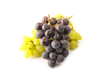 Grapes isolated on white