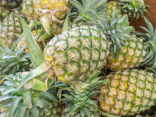 Pineapple in local market in Thailand