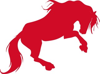 Красная лошадь