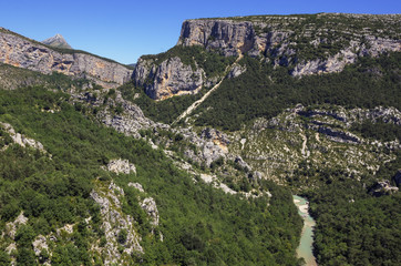 Fototapeta premium Verdon Gorge, view from above