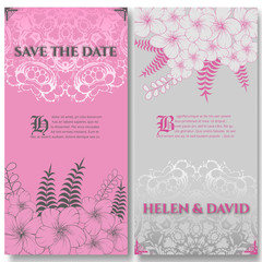 Set wedding cards. on decorated mandala and wreath background. template , gift certificate, party invitation, congratulation. save the date