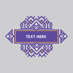 Luxury Logos template japanese, calligraphic, aztec elegant ornament lines. Business sign, identity for Restaurant, Royalty, Boutique, Hotel, Heraldic, Jewelry, Fashion and other vector illustration