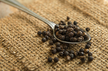 peppercorn in spoon