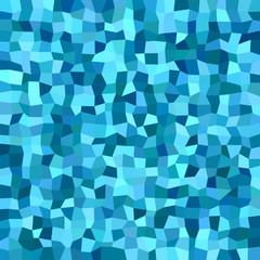 Blue color irregular rectangle mosaic background