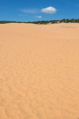 red sand dune desert in Mui Ne, Vietnam