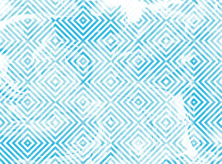 Geometrical pattern with blue marble texture.