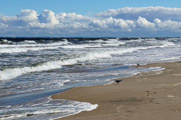 Ostsee mit starkem Seegang