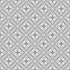 Damask seamless pattern in classic style. Retro geometric seamless pattern.