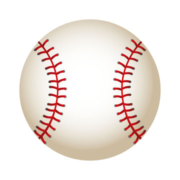 ball baseball equipment isolated icon vector illustration design