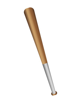 bat baseball equipment isolated icon vector illustration design
