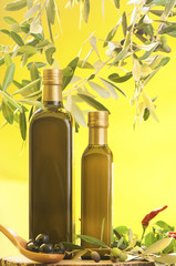 Olive oil bottles