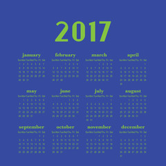 calendario 2017