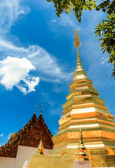 Fototapeta premium pagoda in thai temple northern thailand