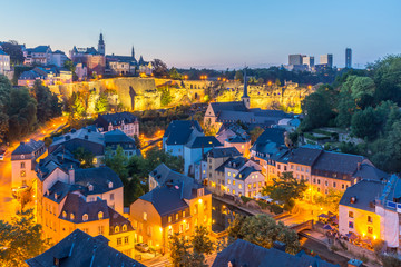 Luxembourg City night