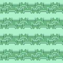 Ornament Muster Hintergrund Mosaik Stoffmuster Tapetenmuster Kachel Tilde Gestaltung Homepagehintergrund 70er Jahre Druck Papiermuster Internetseitenmuster türkis grün © Jyll