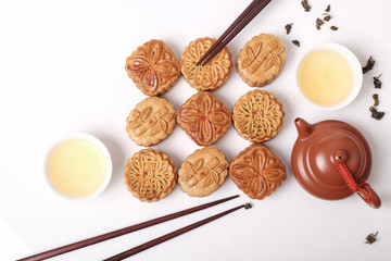 Moon cakes for Chinese Mid-Autumn fastival