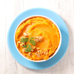 mashed sweet potato