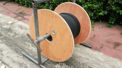 Fiber optic cable roll
