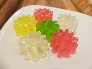 colorful Jelly sweet syrup