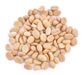 Raw coffee beans