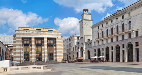Fototapeta na wymiar Piazza della Vittoria in Brescia