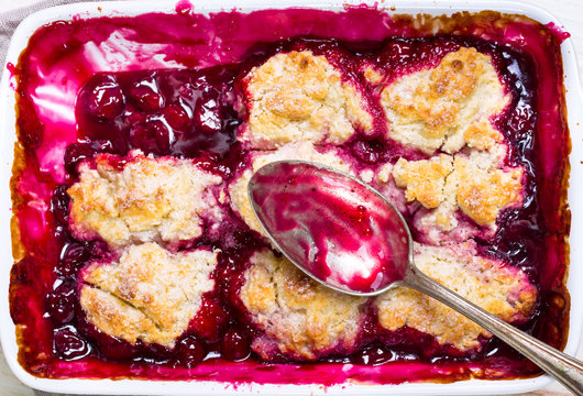 Cherry Cobbler Close-up