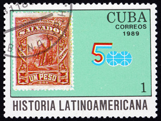 Postage stamp Cuba 1989 Discovery of America