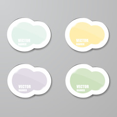 Vector infographic. banners set.Glass