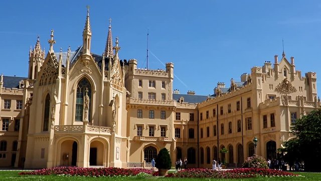castle Lednice, UNESCO world heritage at south Moravia 