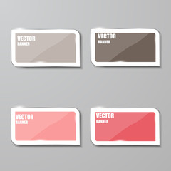 Vector infographic. banners set.Glass