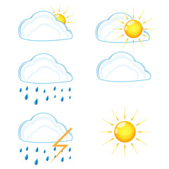 set of weather vector icons