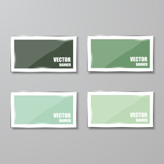 Glass framework set. Vector illustration.