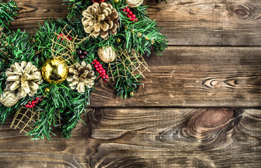 Ornamental christmas frame