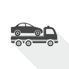Car towing truck icon.
