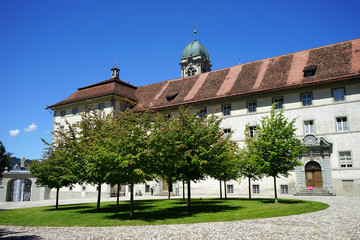 Fototapeta na wymiar Benedictin monastery in Eisdeln