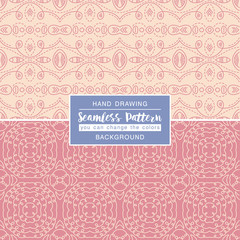 Pink backgrounds with seamless patterns. Ideal for printing onto