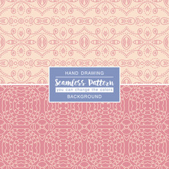 Pink backgrounds with seamless patterns. Ideal for printing onto
