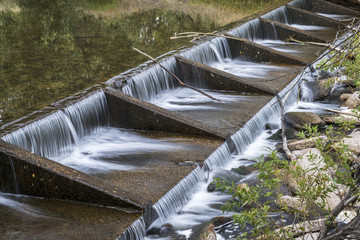 river diversion dam on Poudre River