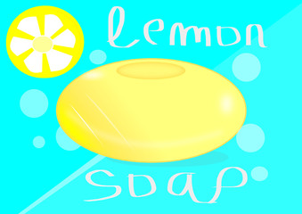 Pastilla de jabón de limón.